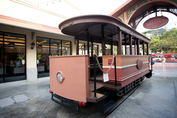 BANGKOK, THAILAND SEMTEMPER 30 at Asiatique The Riverfront on september 30, 2018 in Bangkok, Thailand. Asiatique The Riverfront is a large open-air mall in Charoen Krung Road, Bangkok, Thailand