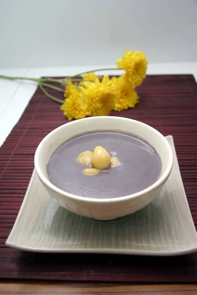 Sopa Taro Sopa Taro Con Ginkgo Postre Estilo Chino — Foto de Stock