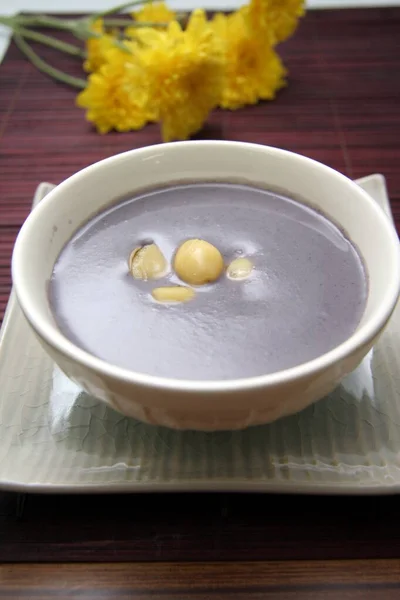 Taro Soup Taro Soup Ginkgo Chinese Style Dessert — стокове фото