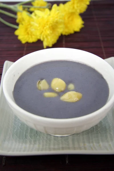 Taro Suppe Taro Suppe Mit Ginkgo Chinesischem Dessert — Stockfoto