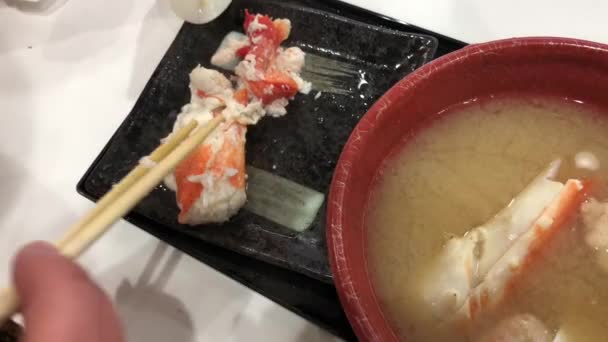 麻辣螃蟹味汤 — 图库视频影像