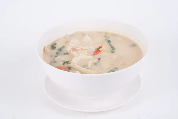 Coconut milk soup with chicken