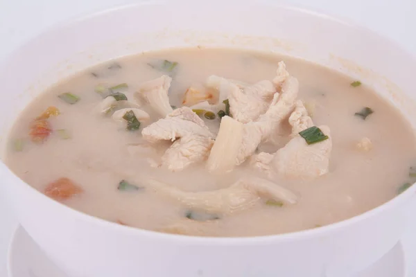 Coconut milk soup with chicken
