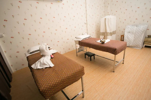 Interior of massage room in a spa salon Thailand