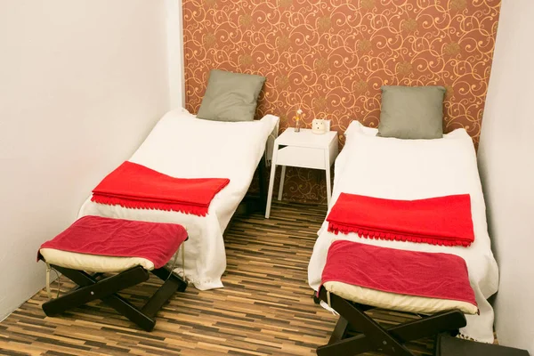 Interior of massage room in a spa salon Thailand