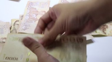 Thai banknotu 1000 baht.