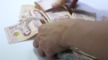 Thai banknotu 1000 baht.