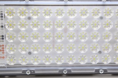 LED projektör, açık hava ışık ekipmanları. Beyaz arkaplanda izole.