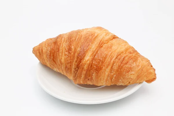 Fresh Croissant Isolated White Background — Stock Photo, Image