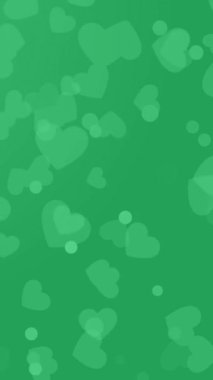 Yeşil Ekran Arkaplanındaki Dinamik Animasyon Kalp Videosu