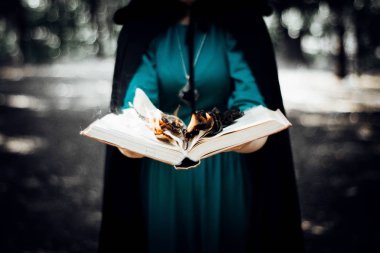 Elinde yanmış kitap