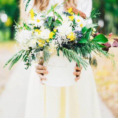 Sonbahar buket ve sarı bere