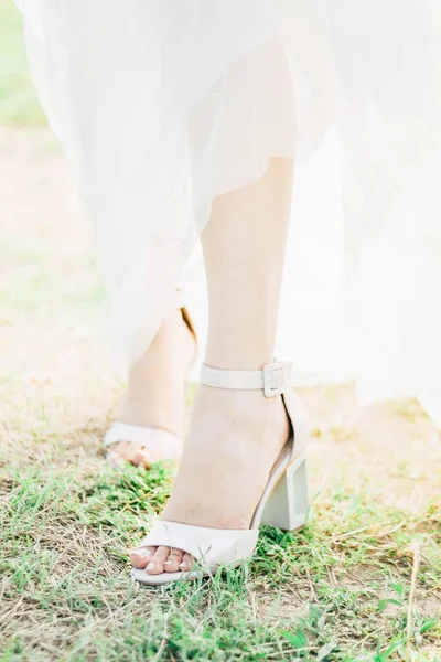 Legs Girl Sandals — Stock Photo, Image