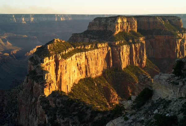 Paesaggio Del Grand Canyon All Alba Vista Dal Bordo Nord — Foto Stock