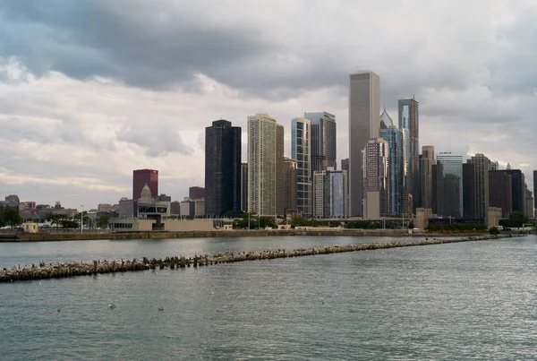 Chicago Illinois Amerikai Egyesült Államok 2009 Júliusában Skyline Chicago — Stock Fotó