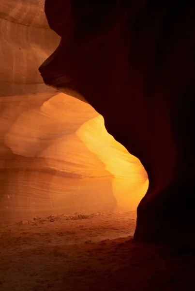 Roccia Strutturata Arancione Antelope Canyon — Foto Stock