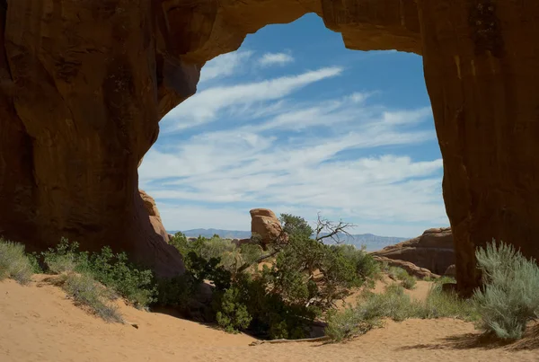 Pine Tree Arch Arches National Park Utah —  Fotos de Stock