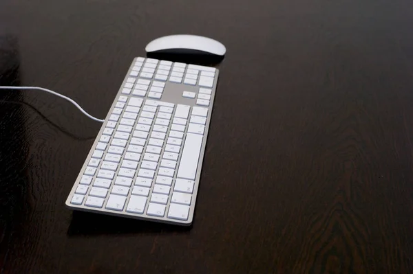 Desk Mouse Keyboard — Stock Photo, Image