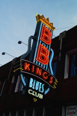 Neon tabela Bb Kings Blues Club Beale Street