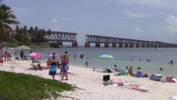 Bahia Honda Florida Spojené Státy Cca Červenec 2013 Lidé Kteří — Stock video