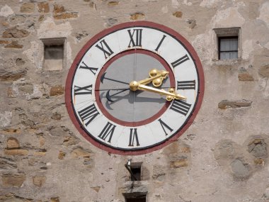 Waidhofen an der Ybbs Şehir Kulesi'nde Eski Saat