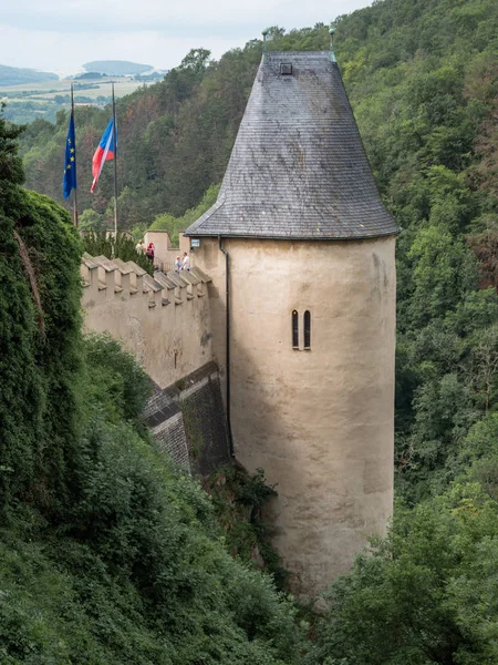 Torre del Castello di Karlstejn in Boemia, Repubblica Ceca — Foto Stock