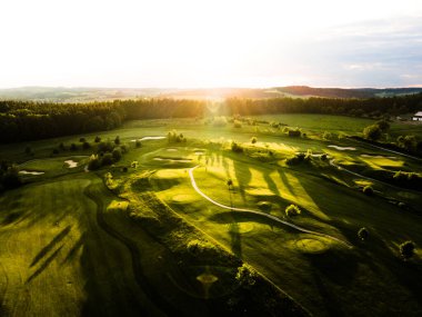 Golf sahası manzarası