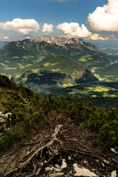 Hermosa Vista Las Montañas Una Zona Panorámica Bavaria Los Alpes —  Fotos de Stock