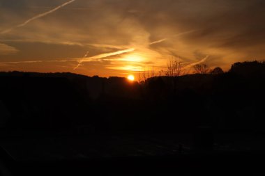 Sonbahar Red sky Sunrise