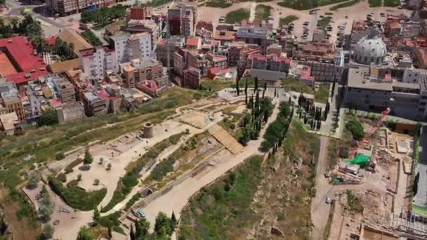 Eski Kasaba Kartagena Spanya Nın Güneydoğu Spanya Nın Akdeniz Kıyısındaki — Stok video