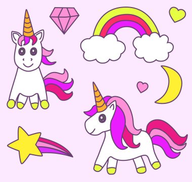 Küme, tek boynuzlu at sihirli öğesi.