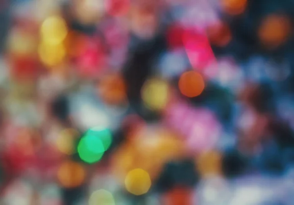 Renkli soyut bokeh daireler. Noel şenlikli arka plan — Stok fotoğraf
