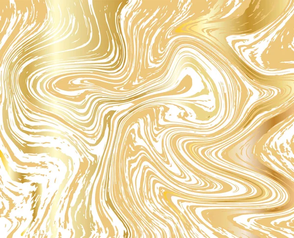 Gold Und Weißer Marmor Vektor Textur — Stockvektor