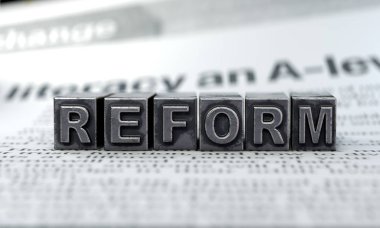 Reform concept.3d işleme, kavramsal görüntü.