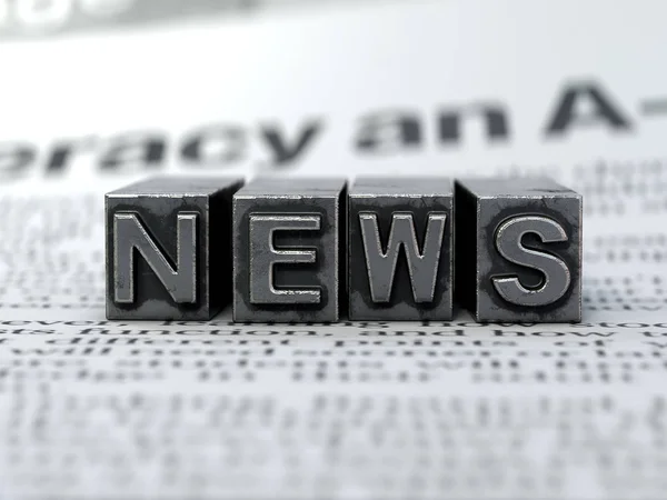 Haber kavramı, 3d render, kavramsal görüntü.