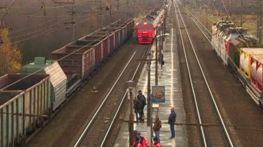 Rus demiryolu endüstrisinin günlük yaşamı.