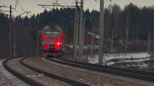 Rus Demiryolu Endüstrisinin Günlük Yaşamı — Stok video