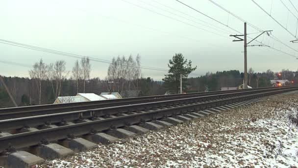 Codzienne Życie Rosyjskiego Przemysłu Kolejowego — Wideo stockowe