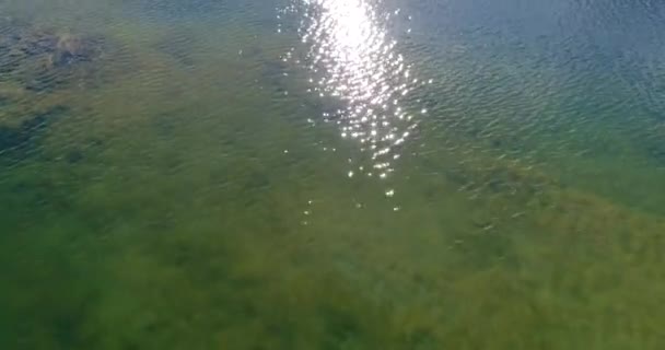 Paisaje Ruso Hermosas Vistas Las Aguas Cristalinas Del Lago Formadas — Vídeos de Stock