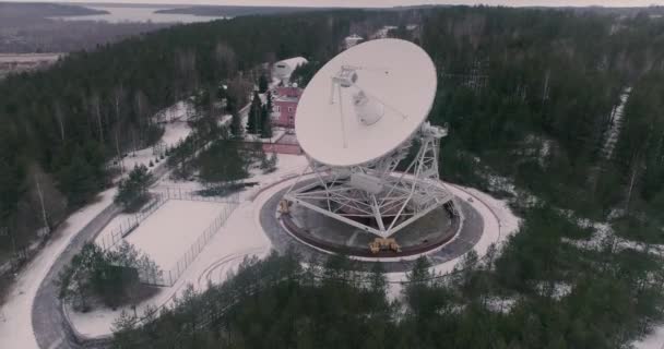 Duży Radioteleskop Słucha Dźwięków Wszechświata — Wideo stockowe