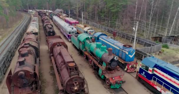 Vida Cotidiana Indústria Ferroviária Russa — Vídeo de Stock