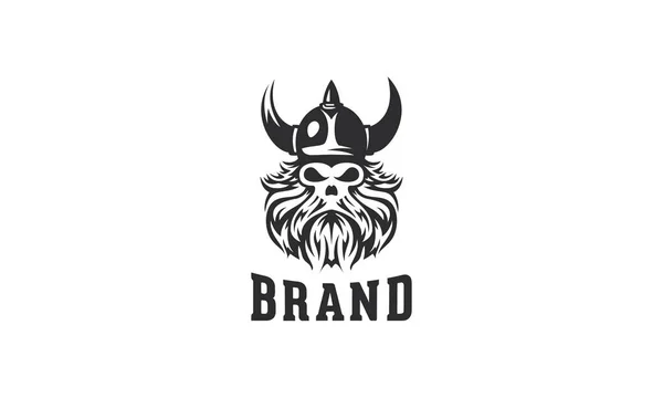 Logotipo Viking Ilustrativo Para Venda — Vetor de Stock