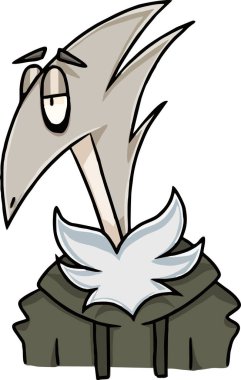 Vektör duygu şizoid bozukluğu gösteren çizim