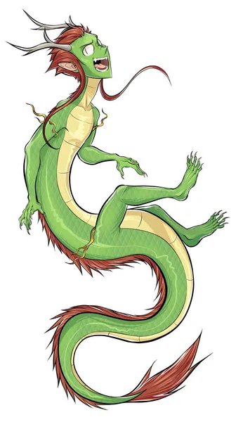 Illustration of the  human dragon image