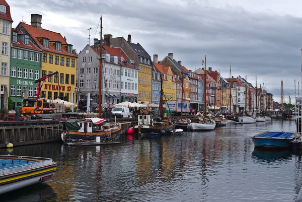 Copenhague Dinamarca Agosto 2018 Nyhavn Distrito Costero Copenhague Dinamarca Hoy — Foto de Stock