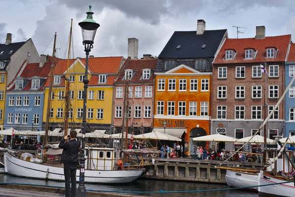 Copenhague Dinamarca Agosto 2018 Nyhavn Distrito Costero Copenhague Dinamarca Hoy — Foto de Stock