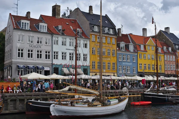 Copenhague Dinamarca Agosto 2018 Nyhavn Distrito Costero Copenhague Dinamarca Hoy — Foto de Stock