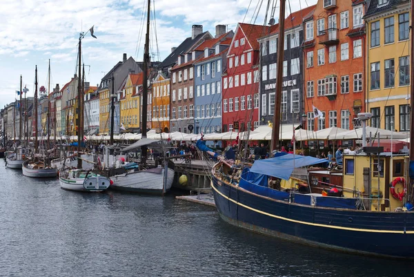 Copenhague Dinamarca Agosto 2018 Nyhavn Distrito Costero Copenhague Dinamarca Hoy — Foto de Stock