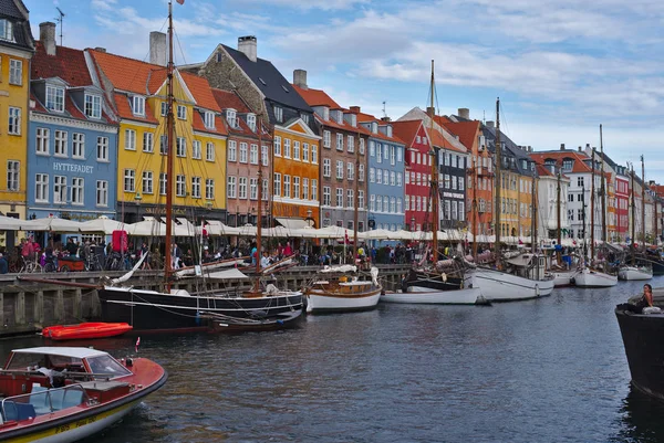 Copenhague Dinamarca Agosto 2018 Nyhavn Distrito Costero Copenhague Dinamarca Hoy — Foto de Stock