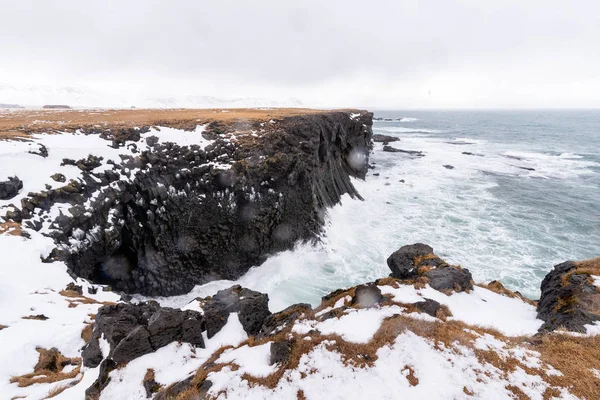 criff in Iceland coast